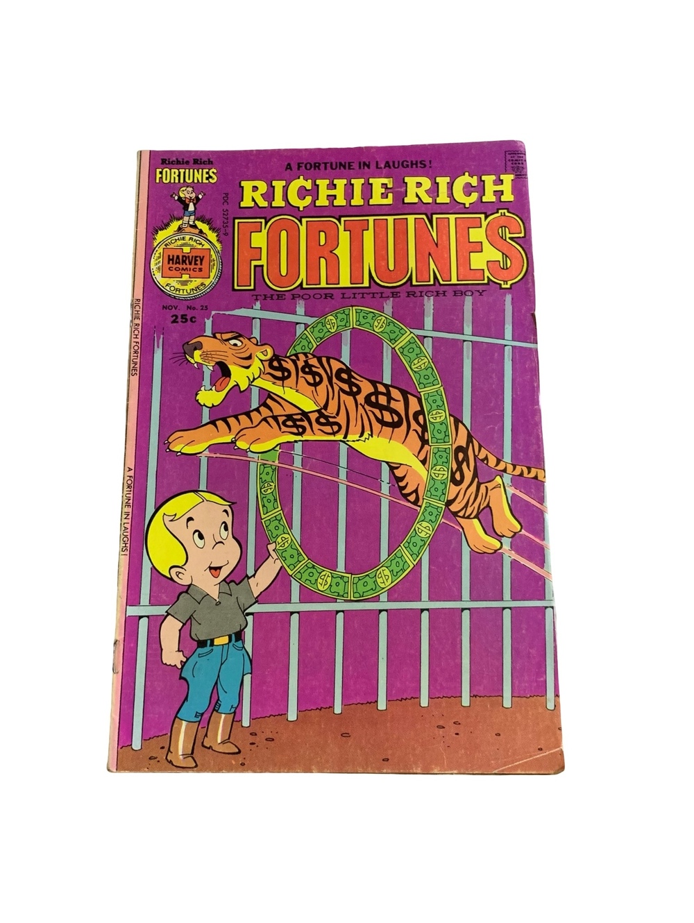 Richie Rich Fortunes #25 Nov 1975 Harvey Comics Vintage Single Issue
